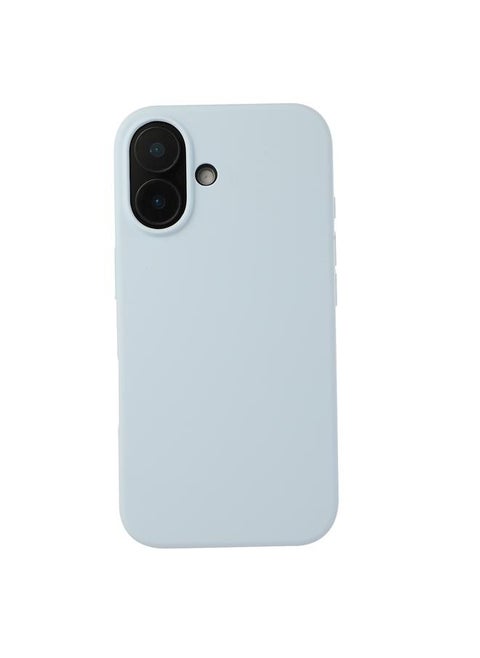 For iPhone 16 Plus Liquid Silicone Phone Case(Sky Blue)