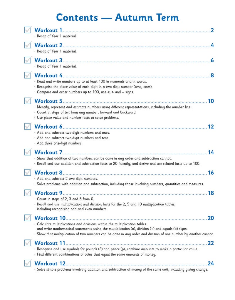 Ks1 Maths 10Minute Weekly Workouts Year 2 - Image 2