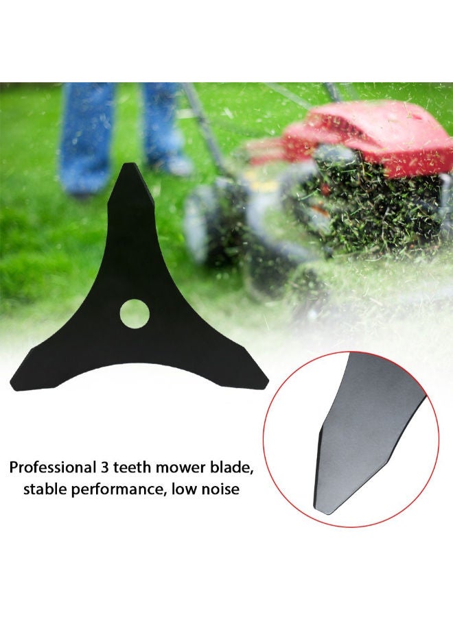 NIBEMINENT Metal Lawn Mower Brush Cutter Blade Black - Image 3