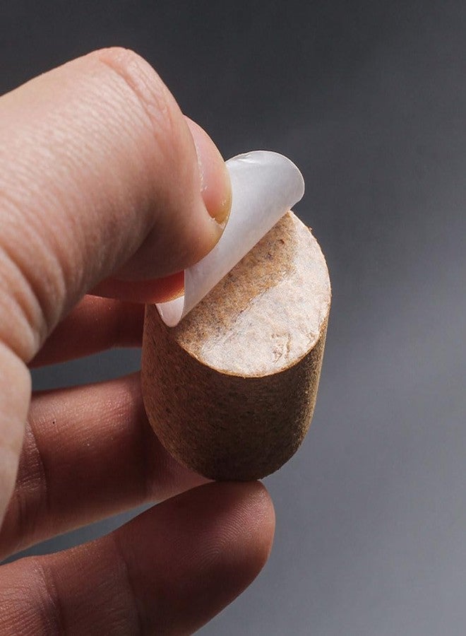 Luzen 8Pcs Tobacco Pipe Cork Knocker with Adhesive Bottom Soft Cork Tobacco Pipe Knocker Ashtray Smoking Pipe Cleaning Tool Accessories, Brown - Image 3
