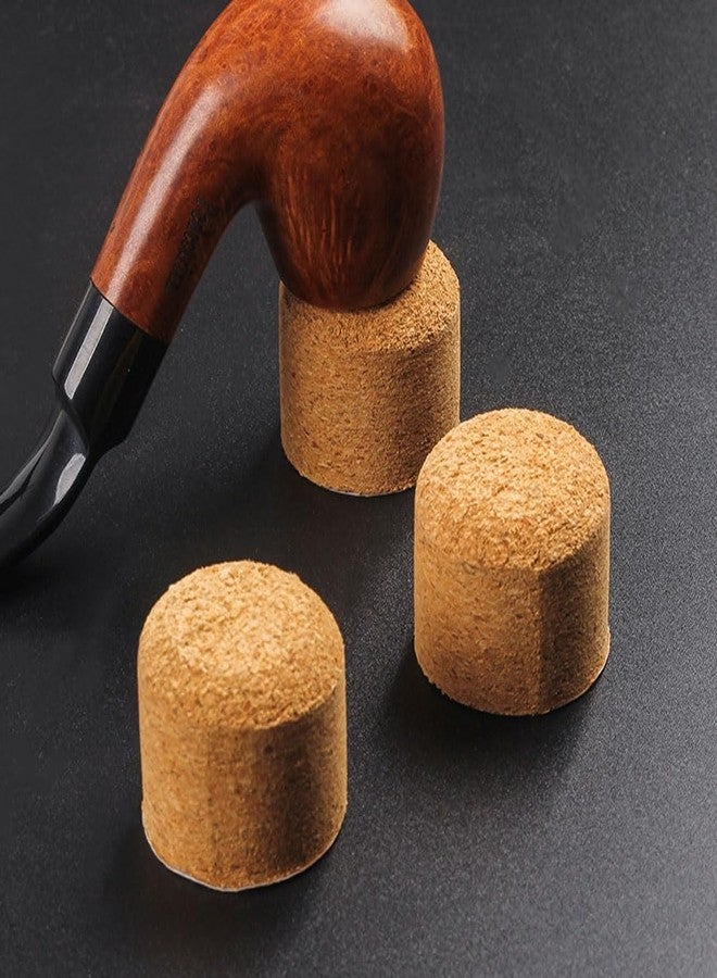 Luzen 8Pcs Tobacco Pipe Cork Knocker with Adhesive Bottom Soft Cork Tobacco Pipe Knocker Ashtray Smoking Pipe Cleaning Tool Accessories, Brown - Image 2