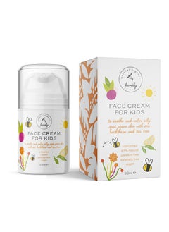 The Natural And Organic Family Gentle Face Cream For Kids Nourishing And Calming With Hyaluronic Acid And Vitamin E Made In Uk  - Image 1