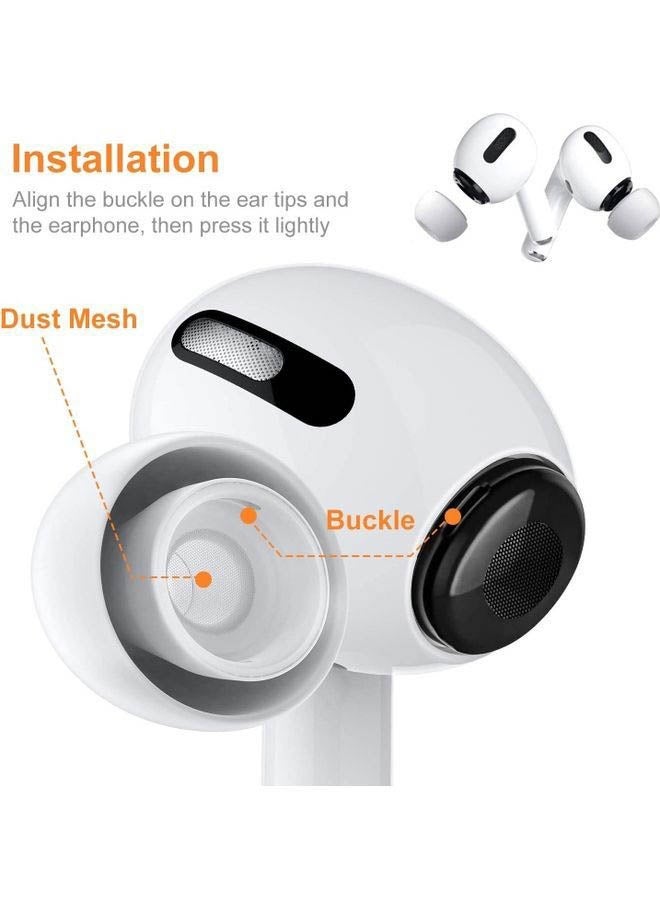 12-Piece Replacement Ear Buds For AirPods Pro White - Image 4