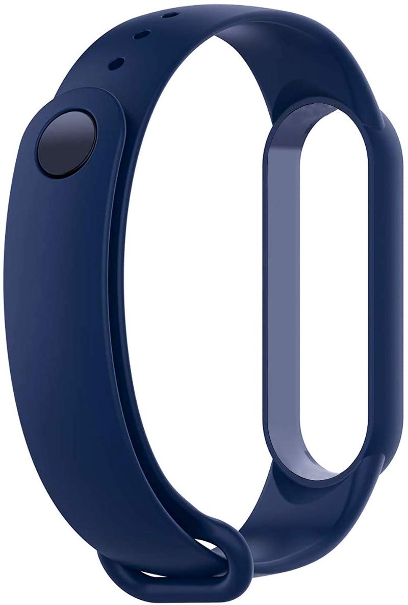 WOW IMAGINE Replacement Strap Wristband for Mi Band 5 Smartwatch | Soft Silicone Matte Sport Wristband Accessory Flexible Bracelet Compatible with Xiaomi Mi Band 5 – Washington Blue - Image 3