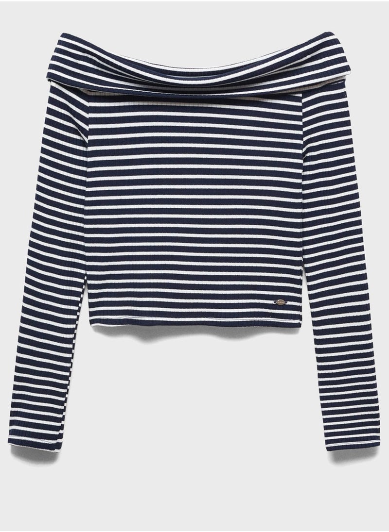 MANGO - Stripe T-Shirt - Image 1