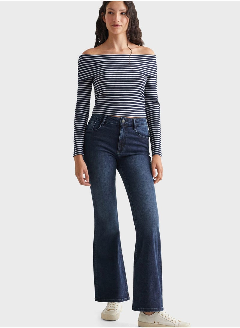 MANGO - Stripe T-Shirt - Image 1