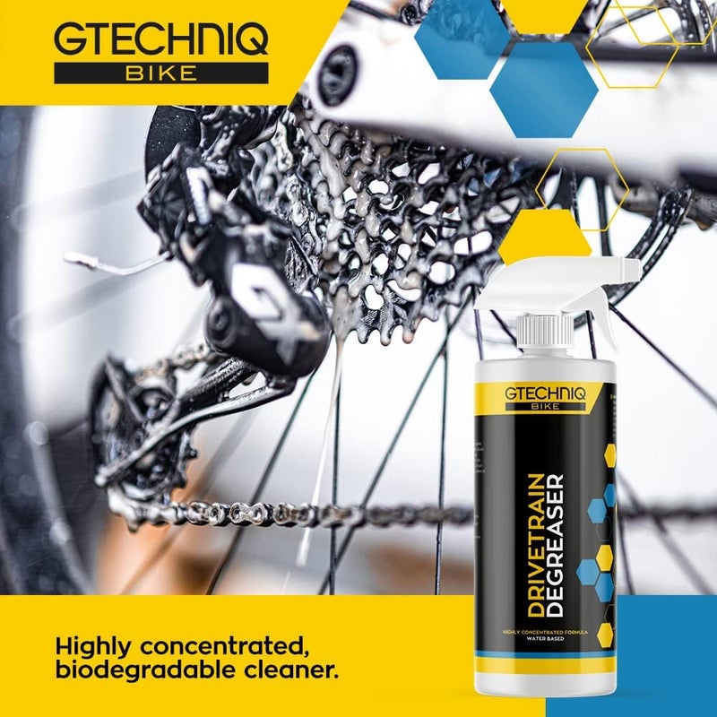 Gtechniq Bike Drivetrain Degreaser, 17 fl oz | Fast Acting Cleaner for Chains, Cassettes and Derailleurs, Water-Based Surface-Friendly Formula, Easy Spray-On Application, Biodegradable - Image 1