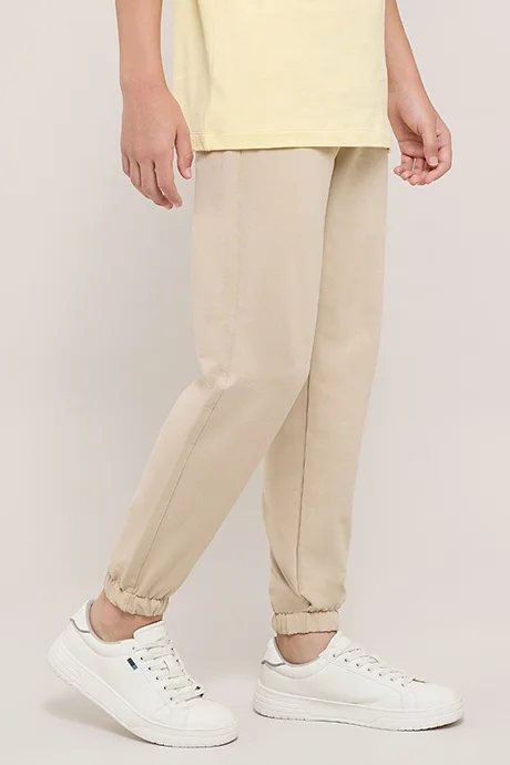 أر أند بي Solid Joggers with Drawstring Waist