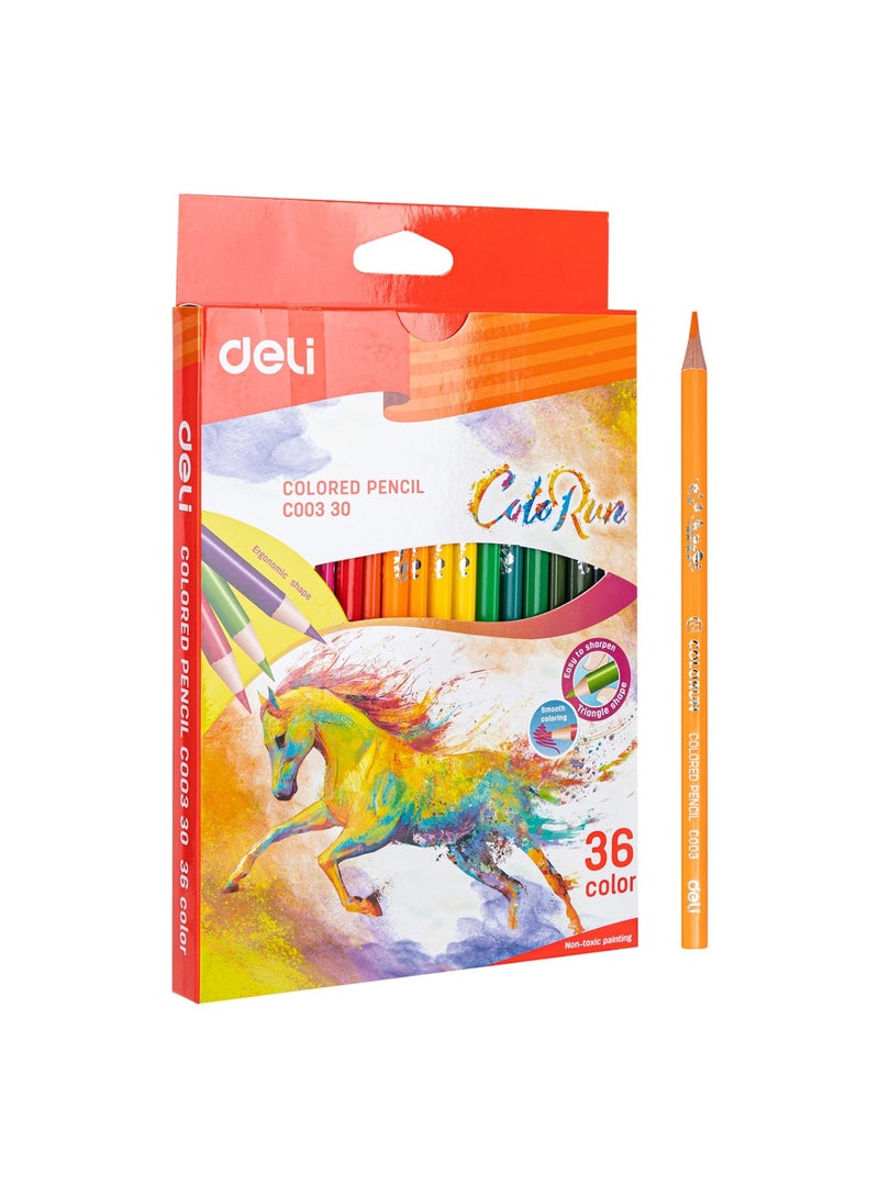 Deli 36-Piece Colour Pencils Multicolour - Image 2