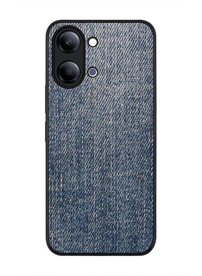 Stylizedd For vivo Y05 4G / Y6t 5G Case,Slim fit Camera Protection, Shockproof Thin Phone cover  - Dark Denim Print - Image 1