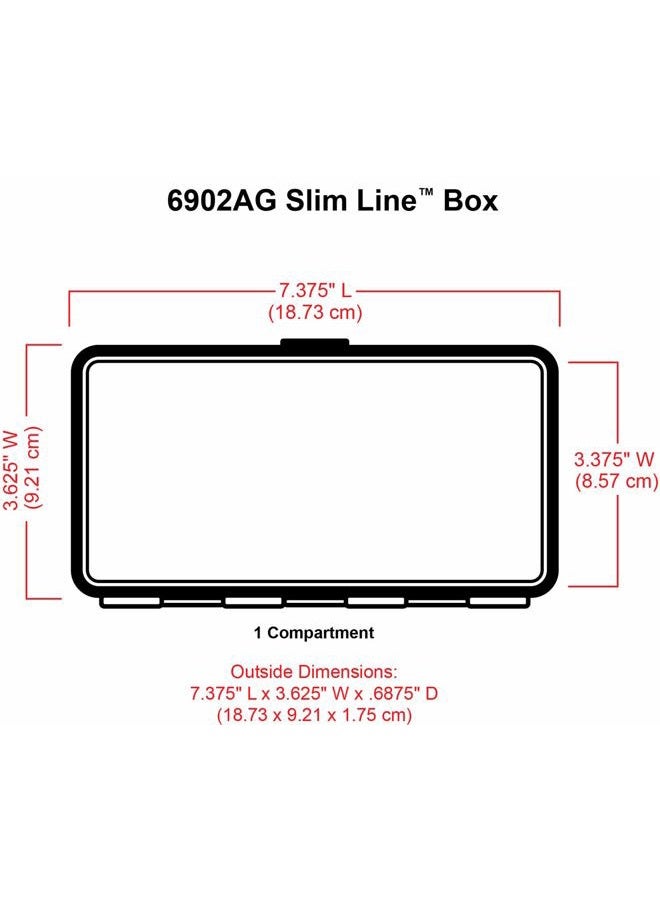 ArtBin 6902AG Slim Line Pen & Pencil Box, Small Art & Craft Organizer, [1] Plastic Storage Case, Translucent - Image 3