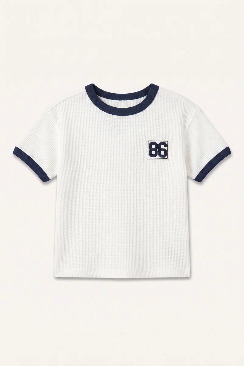ديفاكتو Oversize Fit Printed Short Sleeve T-Shirt