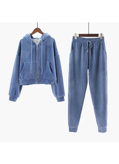 Blue suit [double-sided velvet thickened ball high quality]]