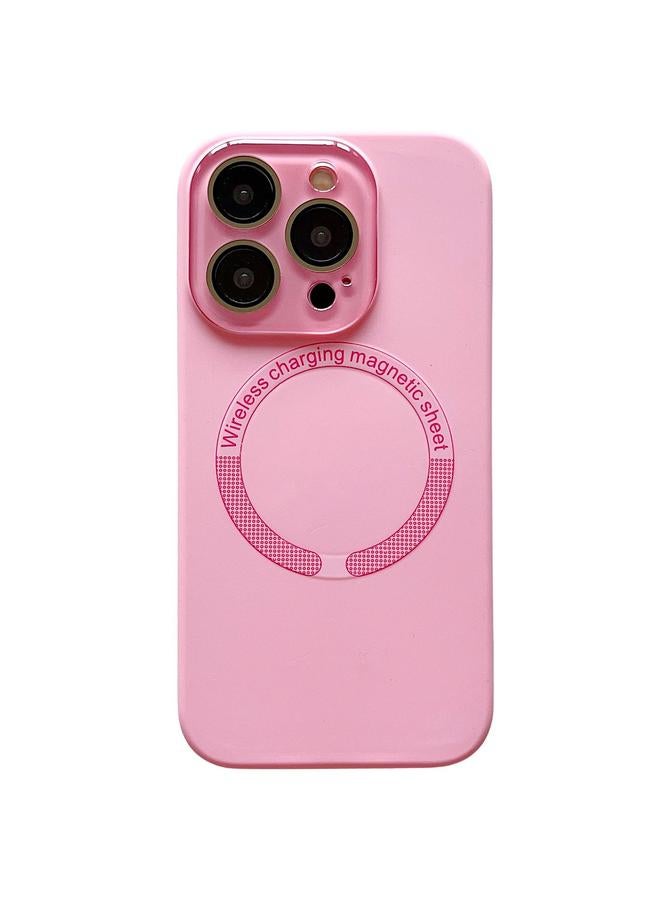 S-TOP Case For iPhone 15 Pro Small Window Acrylic Glass Lens MagSafe Silicone Phone Case - Image 1