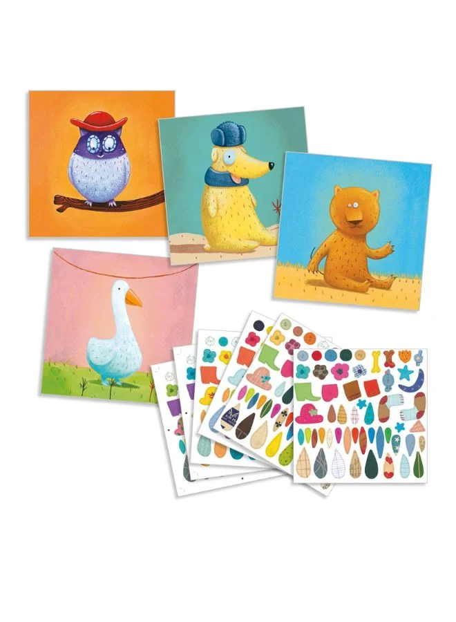 DJECO Create Animals With Stickers