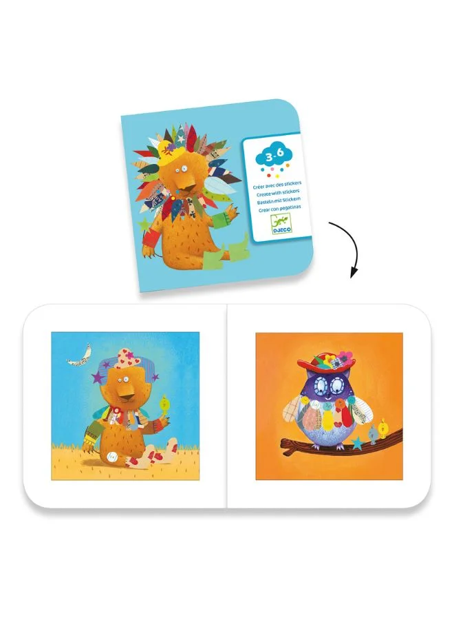 DJECO Create Animals With Stickers