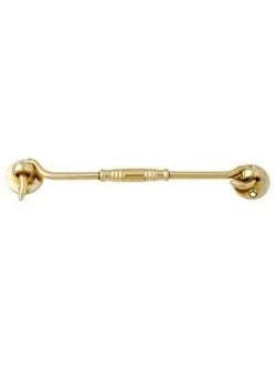BRASK BRASK Brass Fancy GatehookWindow HookWindow StopperWindow Latch Pack of 2 6 Inches Golden Satin  - Image 1