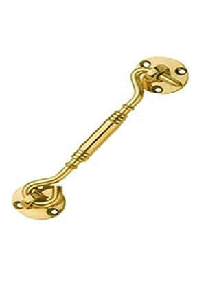 BRASK BRASK Brass Fancy GatehookWindow HookWindow StopperWindow Latch Pack of 2 6 Inches Golden Satin  - Image 3