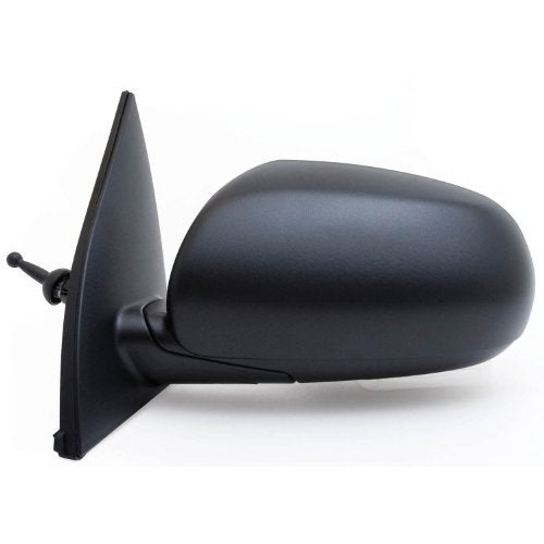 Fit System Driver Side Mirror for Hyundai Accent Sedan/Hatchback, Textured Black, Foldaway, Manual Remote - Image 1