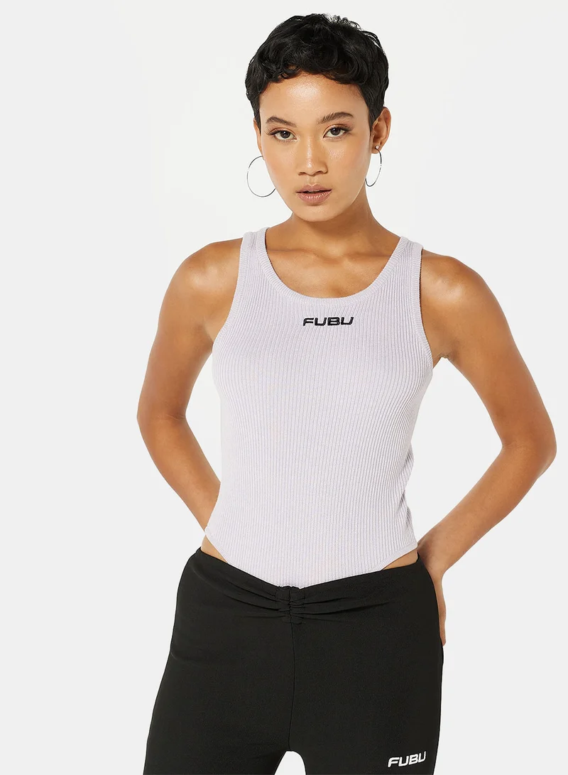 FUBU Corporate Rib Sleeveless Bodysuit