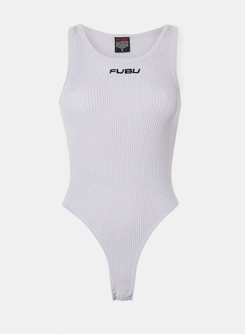 FUBU Corporate Rib Sleeveless Bodysuit