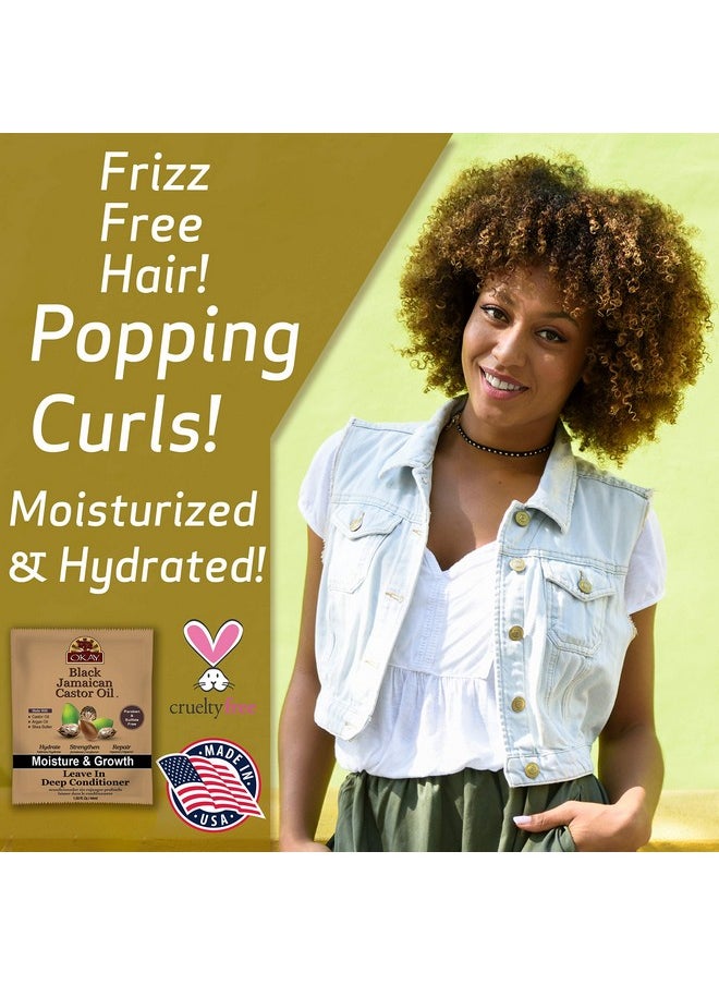 OKAY Kay Black Jamaican Castor Oil Leavein Conditioner All Hair Types/Textures Repair Moisturize Grow Healthy Hair With Argan Oil Shea Butter Free Of Parabens Silicones Sulfates 1.5 Oz  - Image 5