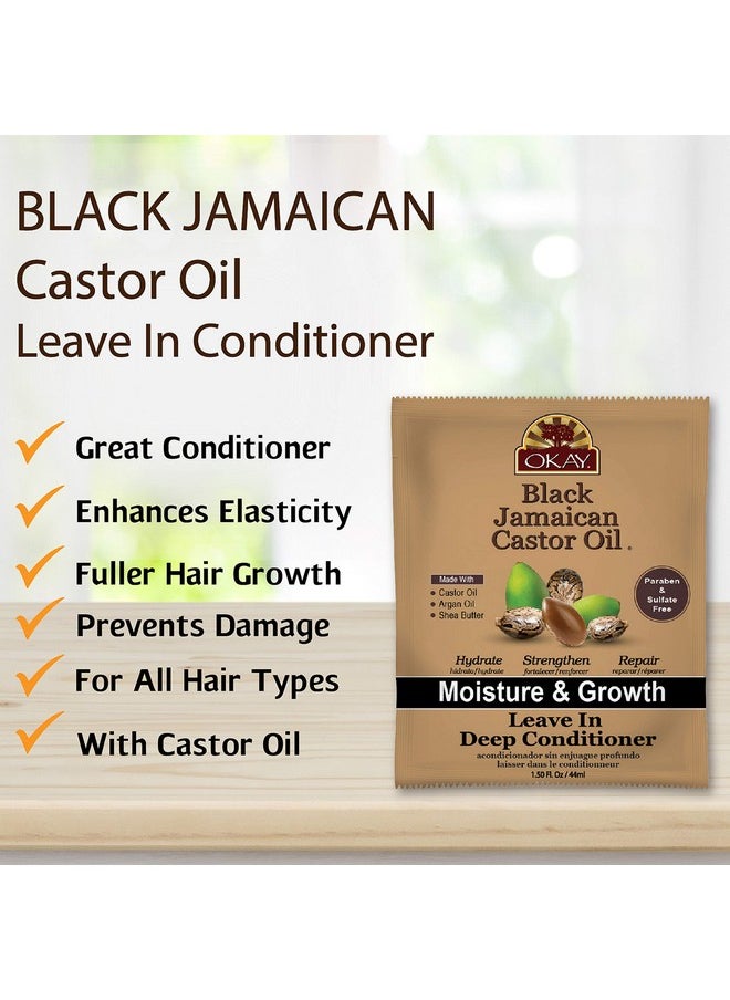 OKAY Kay Black Jamaican Castor Oil Leavein Conditioner All Hair Types/Textures Repair Moisturize Grow Healthy Hair With Argan Oil Shea Butter Free Of Parabens Silicones Sulfates 1.5 Oz  - Image 4