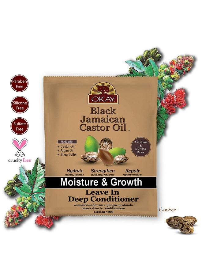 OKAY Kay Black Jamaican Castor Oil Leavein Conditioner All Hair Types/Textures Repair Moisturize Grow Healthy Hair With Argan Oil Shea Butter Free Of Parabens Silicones Sulfates 1.5 Oz  - Image 3