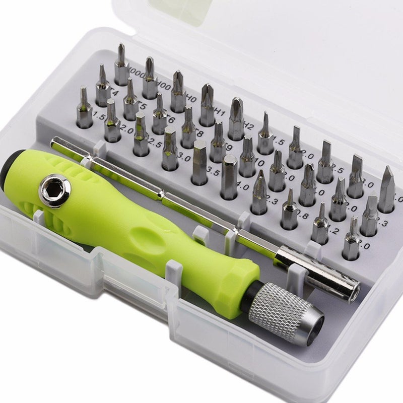 Digital Craft 32 in 1 Accuracy Interchangeable Mini Screwdriver Set Magnetic Slot Wrench Bits Repair Tools Kit Set Combination Screwdriver Set Pack of 32 - Image 1