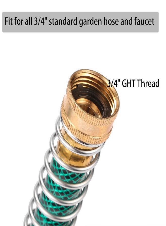 Sanpaint Garden Hose Extension Adapter, Hose Kink Protector with Coil Spring, 2 Pack - Image 4
