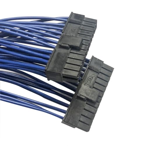 GinTai Power Supply Extension Cable PSU Male to Female Y Splitter Replacement for ATX 24Pin 1 to 2 Port 23.5cm - Image 4