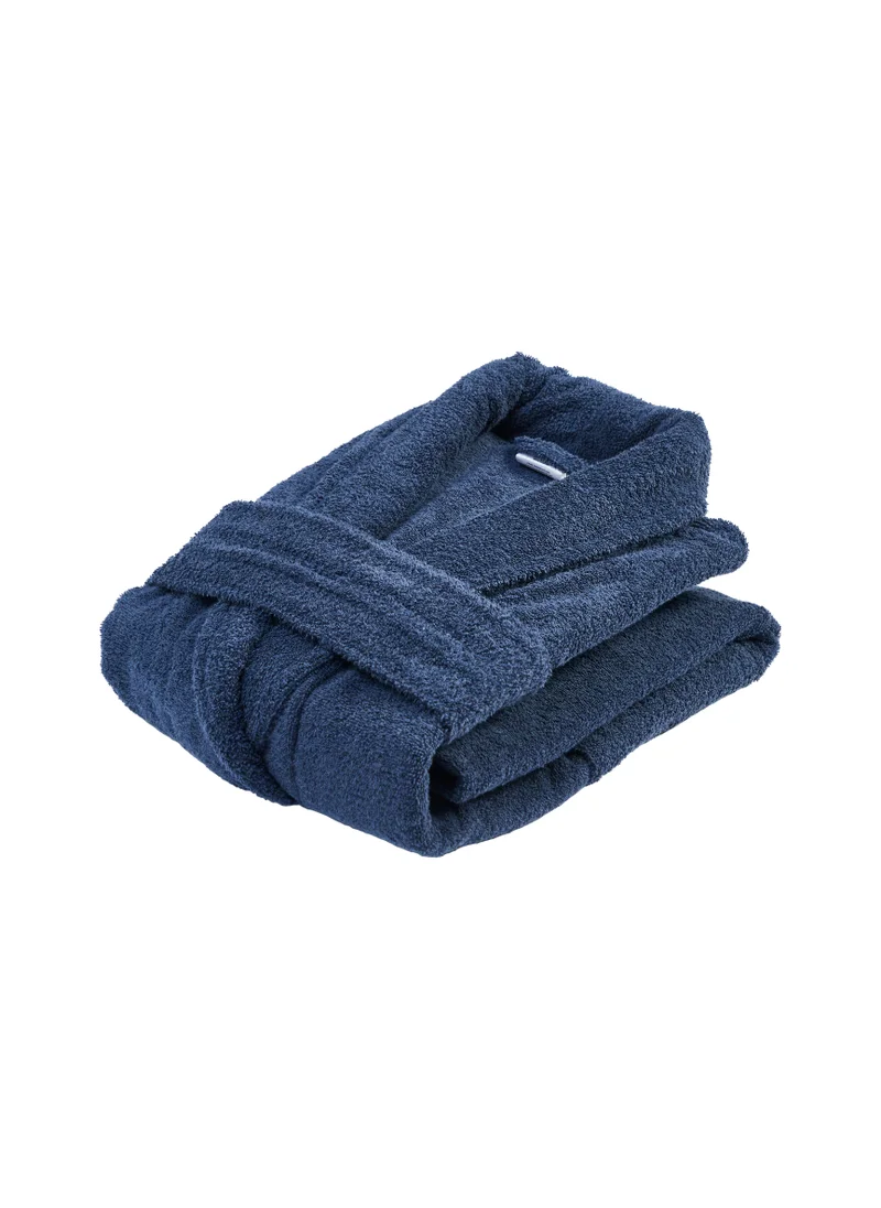 Donetella Unisex 100% Cotton Terry Bathrobe Small & Medium Size, 400 GSM, Luxurious & Absorbent, Ankle-Length with Shawl Collar & Pockets
