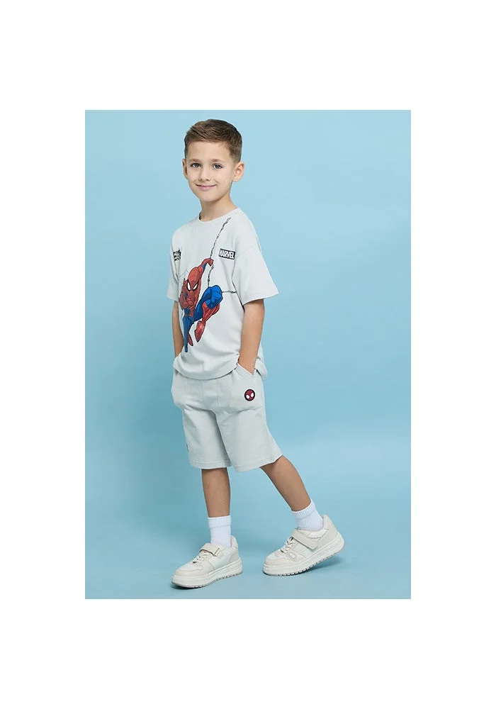 أر أند بي Textured Shorts with Drawstring Waist