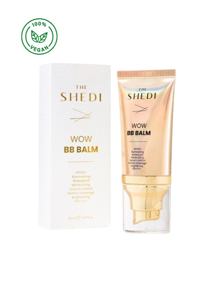 THE SHEDI “BB Cream SPF 50 PA+++ Waterproof | Brightening & Sebum Control, 50ml” - Image 1