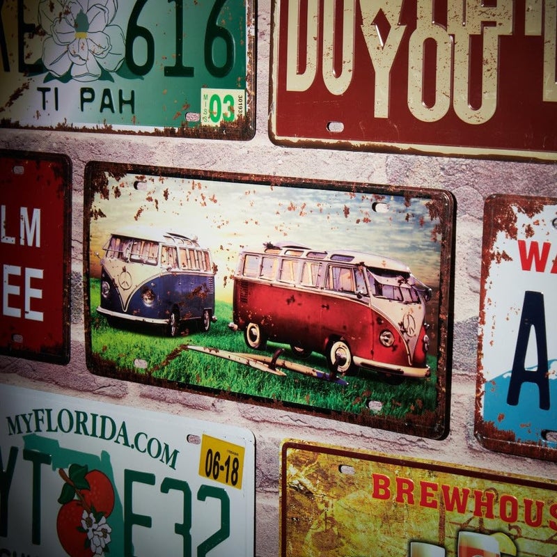 Eazywagon Volvagen Van Multipurpose Metal Signs - License Wall Plate, Decorative Car Tag - Ideal for Cafe, Restaurant, Shop, Home, Hotel, Club, Office, Living Area - Image 2