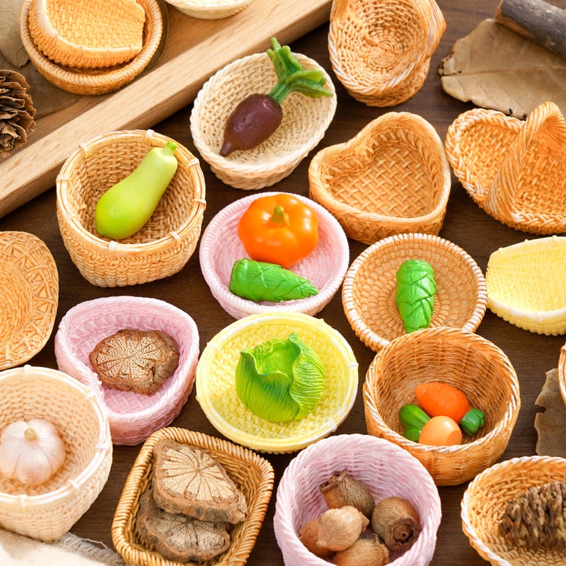 Creative Resin Simulated Rattan Woven Basket Decorative Bottle Cover - Image 5