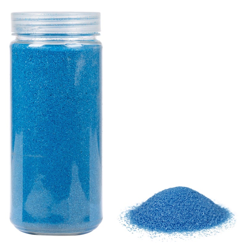 Heku 3033018 Decorative Coloured Sand Blue resealable tin 750g  Krnung 01mm