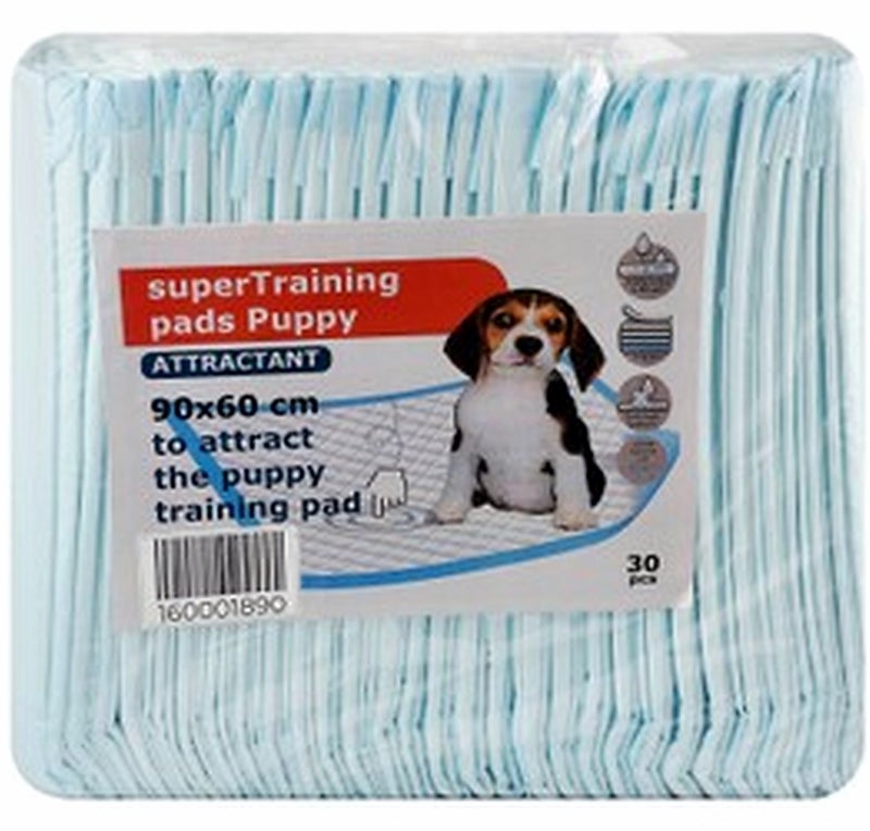 Super Training Pads for Dogs 30 Pads Size 60×90 cm - Image 1