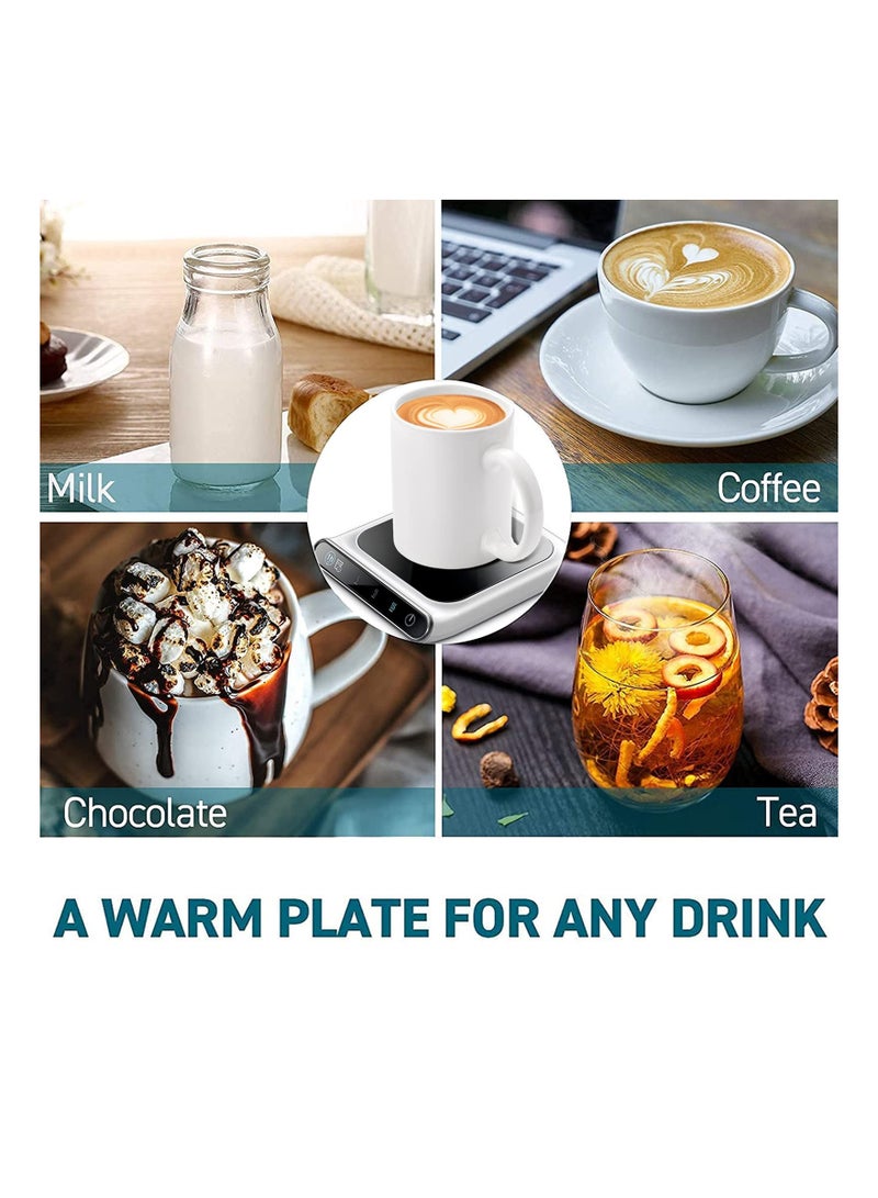 Electric Coffee Mug Warmer with Gravity Sensor and Adjustable Temperature Settings - Auto Shut Off Feature for Desk Use, Perfect for Keeping Your Coffee Warm