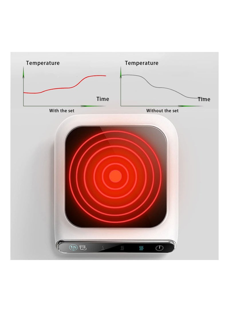 Electric Coffee Mug Warmer with Gravity Sensor and Adjustable Temperature Settings - Auto Shut Off Feature for Desk Use, Perfect for Keeping Your Coffee Warm