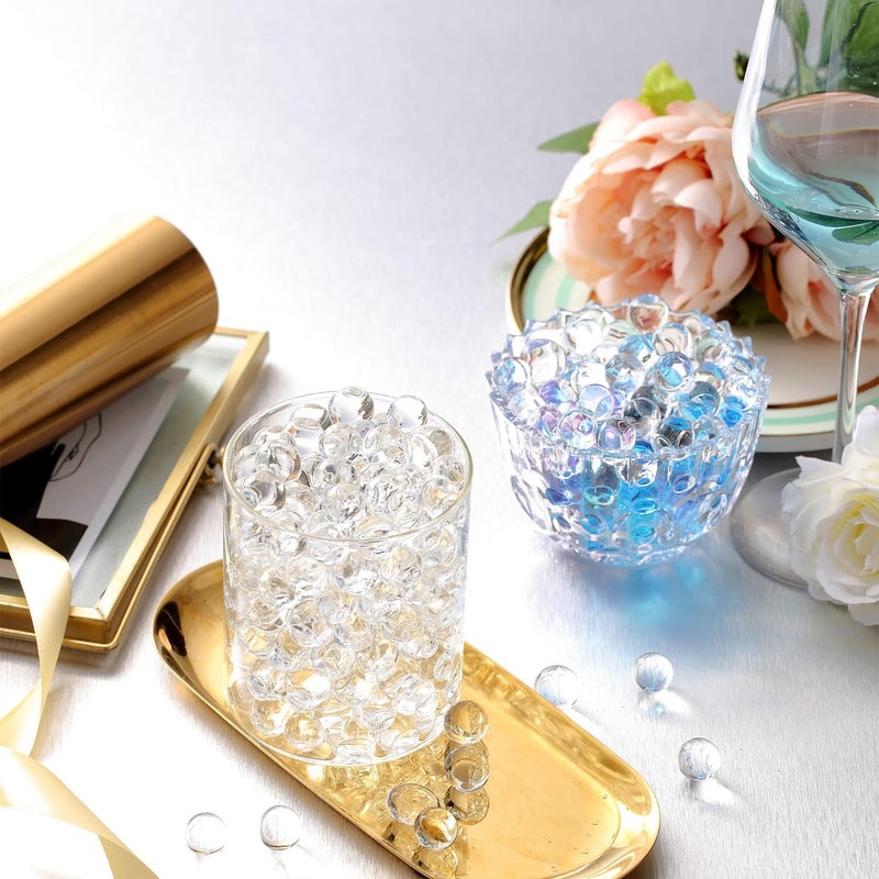 NOTCHIS 140,000 Clear Water Gel Beads for Vases, Transparent Water Gel Beads for Vase Filler, Candles, Wedding Centerpiece Floral Decorations - Image 5
