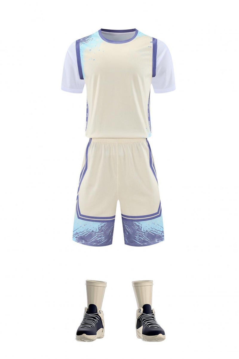 Children'S Basketball Uniform Suit Boy Printed Primary School Student Short-Sleeved Sports Game Uniform Girl Football Training Jersey - Image 1