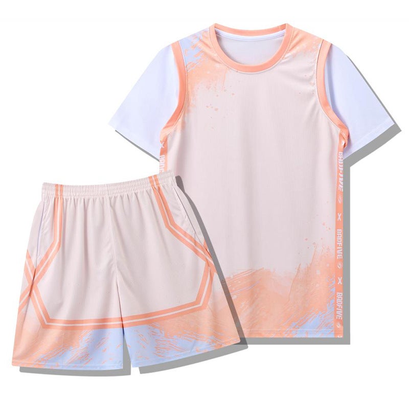 Children'S Basketball Uniform Suit Boy Printed Primary School Student Short-Sleeved Sports Game Uniform Girl Football Training Jersey - Image 4