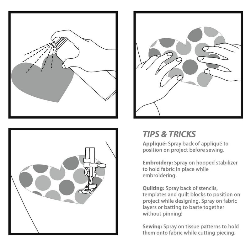 HeatnBond SpraynBond Quilt Basting Adhesive Spray - 7.2 oz - Image 1