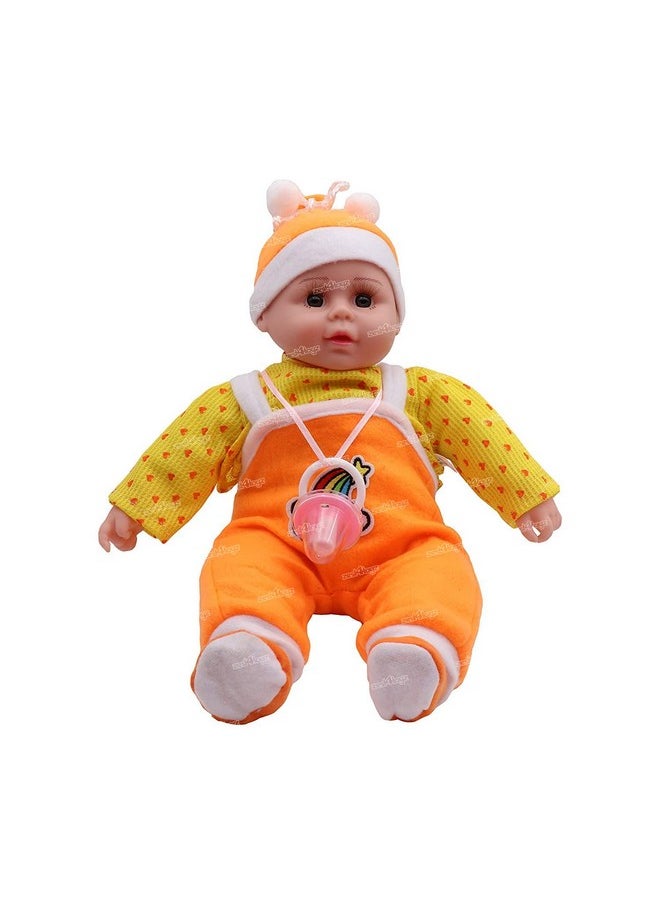 زيست فور تويز دمية طفل موسيقي يغني ويضحك ويغني من Zest 4 Toyz، لعبة قطيفة ناعمة محشوة مزودة بأجهزة استشعار تعمل باللمس، ألعاب للأولاد والبنات (عبوة من قطعة واحدة) متعددة الألوان  - Image 4