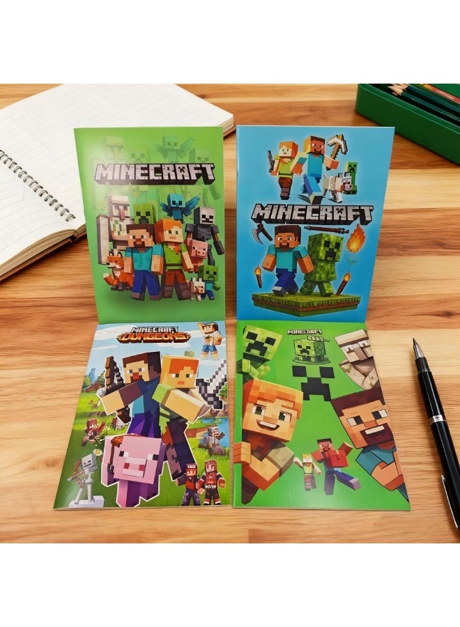 MINECRAFT My World Notebook A5 - 4-pack - Image 1