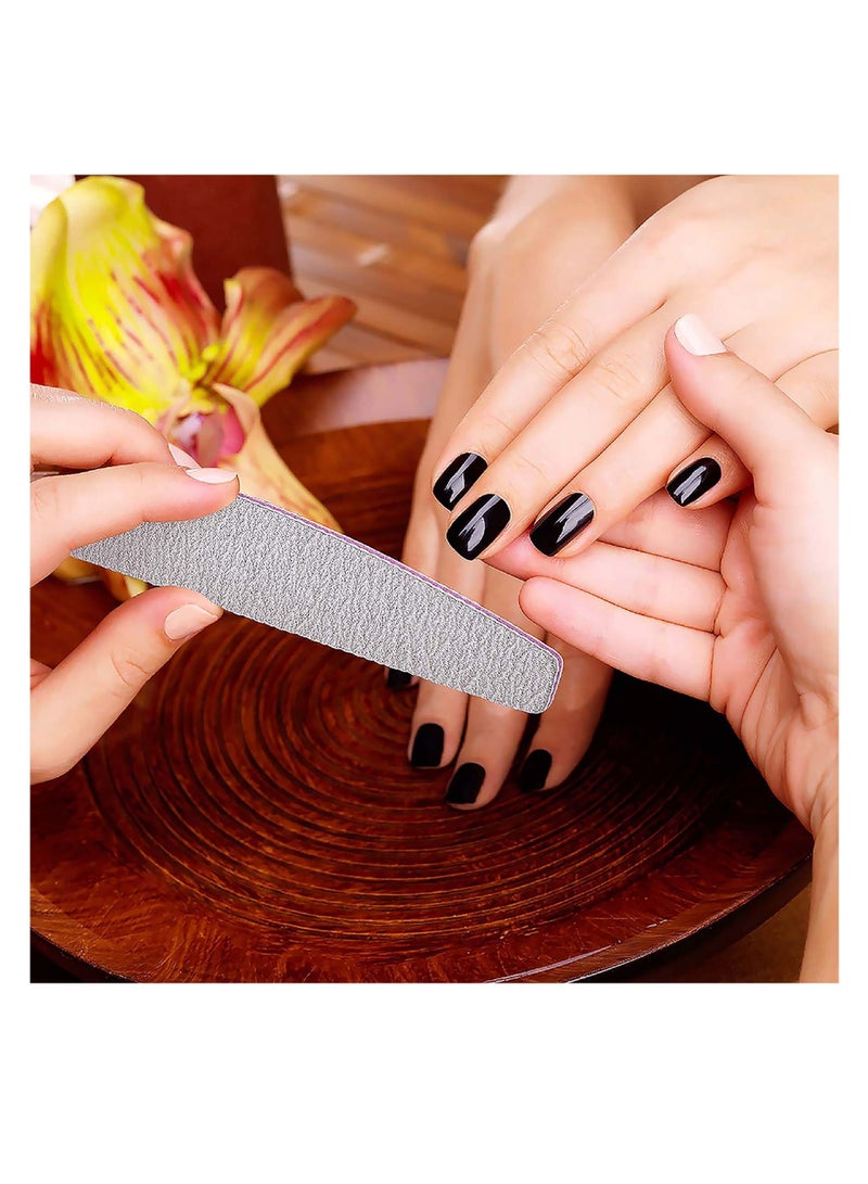 SYOSI Professional Nail Files, 25 Pcs Emery Boards for Nails 100/180 Nail Files Bulk Finger Nail File Boards Heavy Duty Nail Buffers for Files Professional Manicure Tools, Also fit for Pet Grooming - Image 3