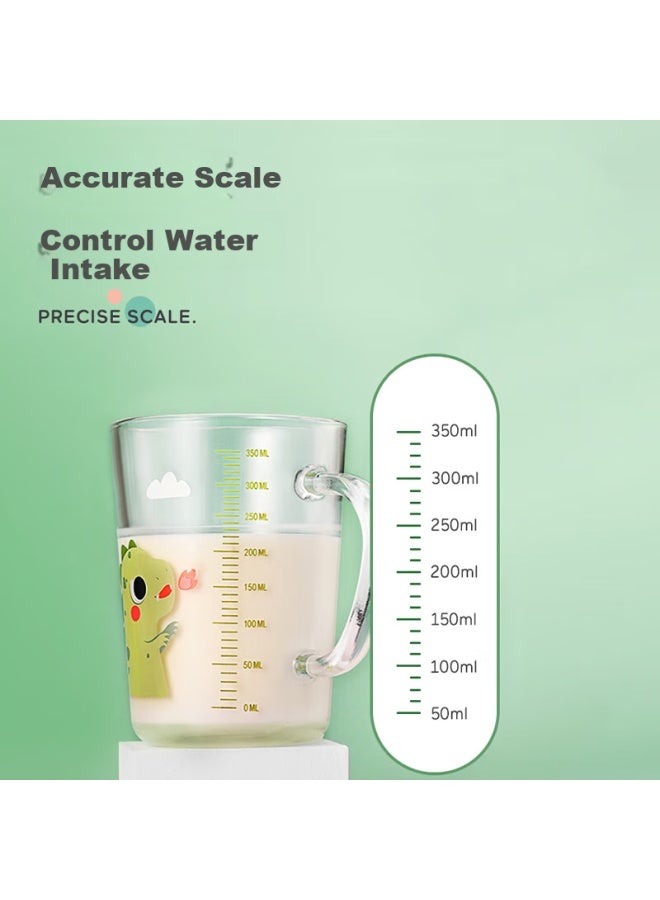 Btif Home Children'S Milk Cup With Straw Glass Cup With Scale Water Cup Milk Powder Cup Baby Drinking Cup - Image 1