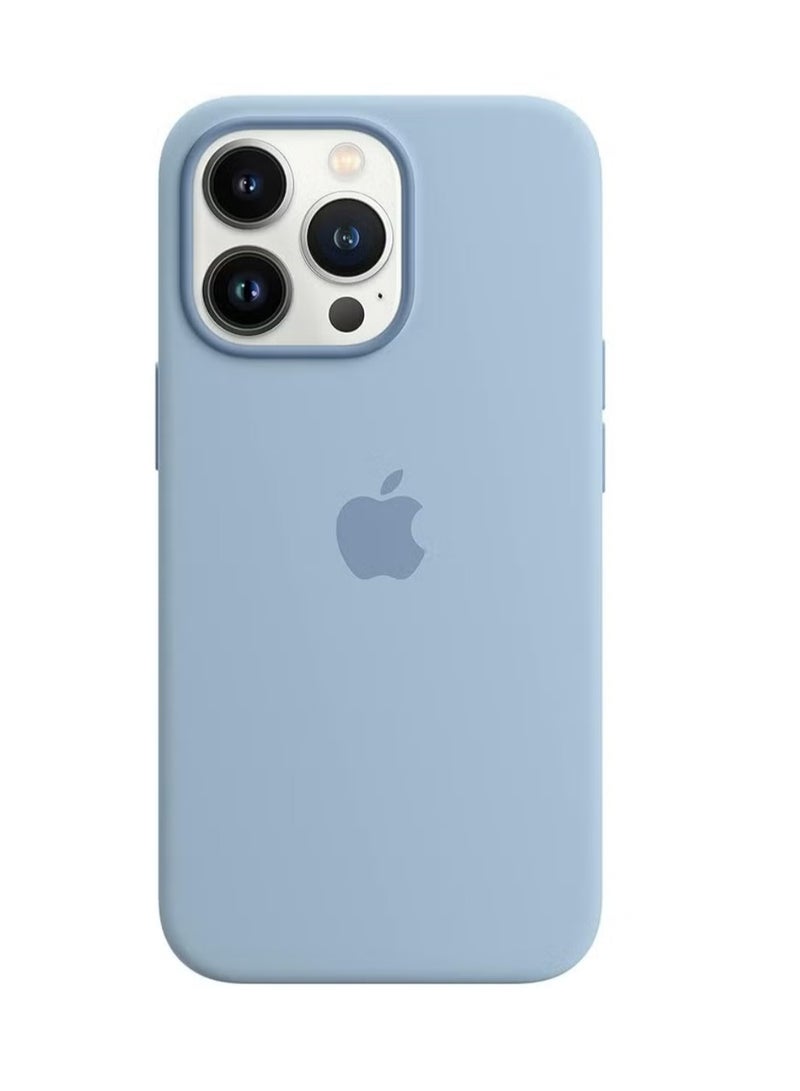 Silicone Apple IPHONE 15 PRO SILICONE CASE WITH MAGSAFE- Fogg Blue - Image 1