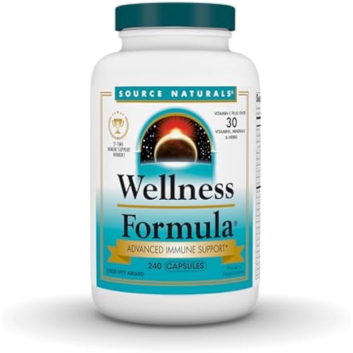 Source Naturals Wellness Formula Bio-Aligned Vitamins & Herbal Defense Advanced Immune Support* - Dietary Supplement & Immunity Booster - 240 Capsules - Image 1